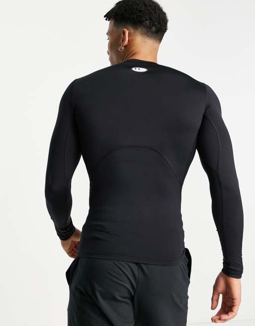 Under Armour Heat Gear compression long sleeve top in black