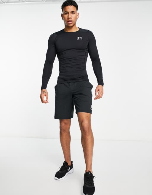 Under Armour Cold Gear Armour long sleeve mock neck compression t-shirt in  black