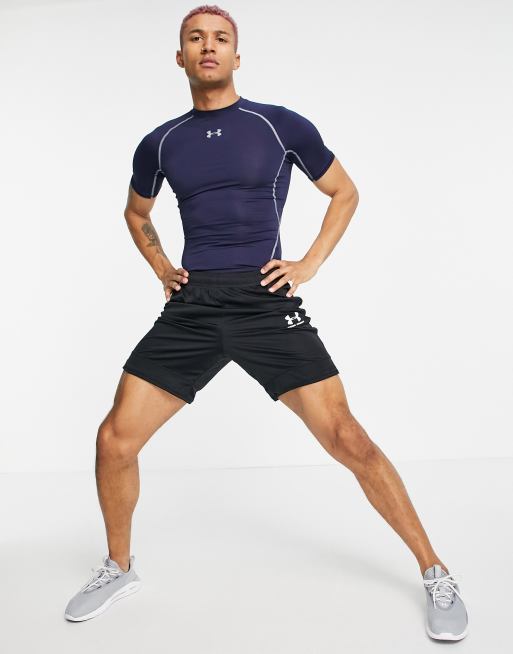 Under Armour – Heat Gear – Kurzärmliges Kompressions-Oberteil in Marineblau, 4 von 4