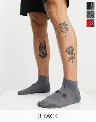 Under Armour Under Armour Heatgear 3 pack low cut socks in multi