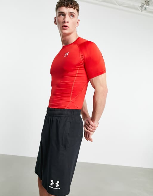 Under Armour HeatGear Compression Muscle Tee Red/White