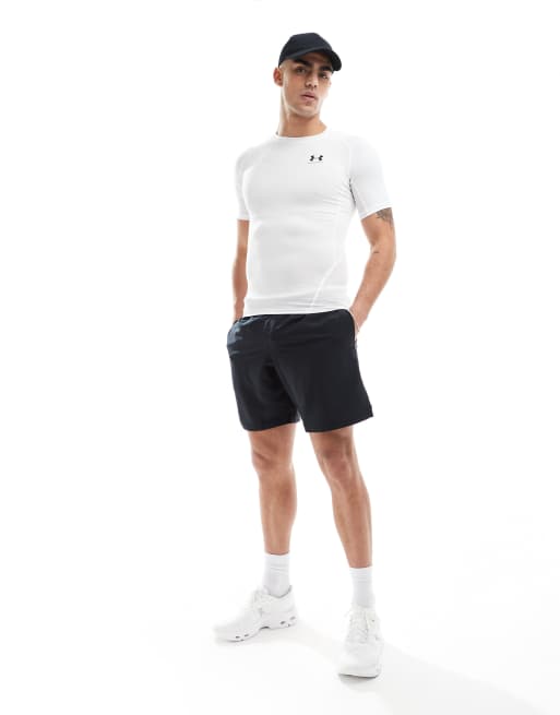 Under Armour Heatgear compression t-shirt in white  