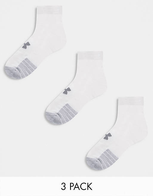 Under Armour - Heatgear - Set van 3 paar lage sokken in wit