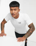 Under Armour HeatGear t-shirt in white