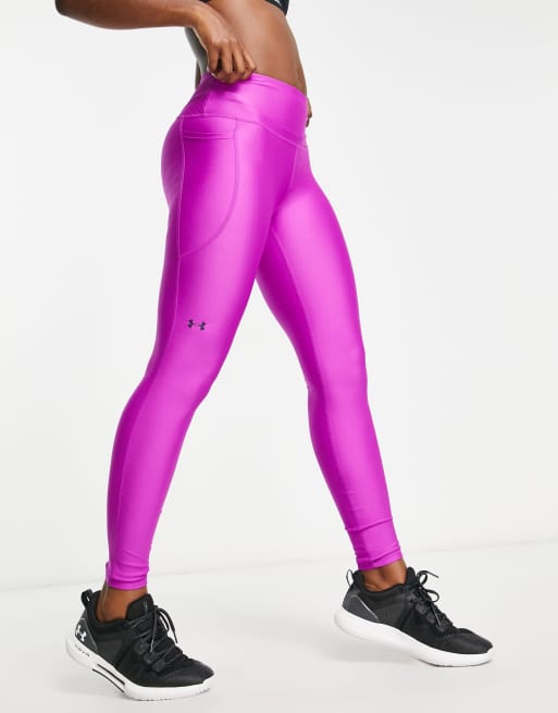 Under Armour Womens High Rise Leggings - Purple