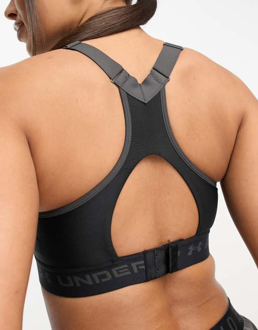 Under Armour high support crossback sports bra in black