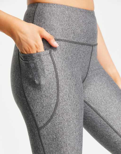 Under Armour high waist capri leggings in dark grey marl