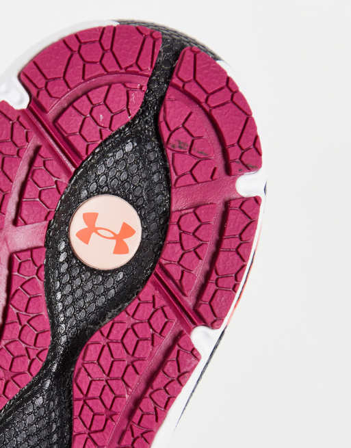 Under Armour - HOVR Phantom 2 INKNT - Hardloopschoenen in zwart en paars, 4 van 4
