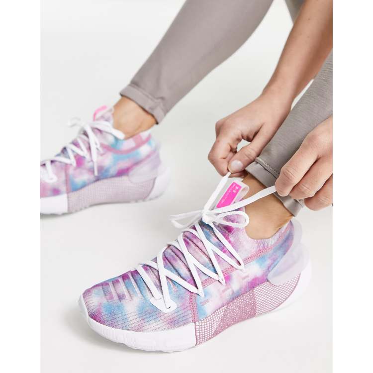 Under armour hovr phantom best sale women's pink