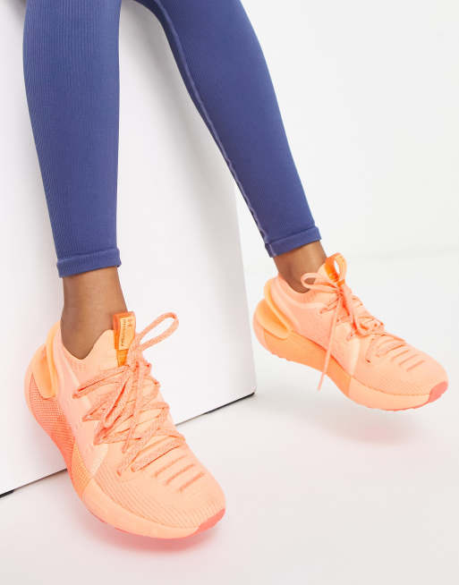 Orange under armour sale shoes womens