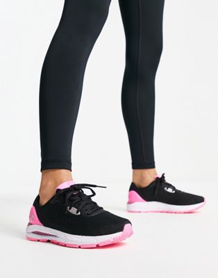 Under Armour HOVR Sonic 5 trainers in black and pink - ASOS Price Checker