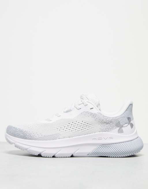 Under Armour HOVR Turbulence 2 trainers in triple white, under armour  under armour run warped