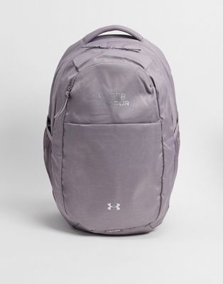 Under Armour Hustle backpack in washed 