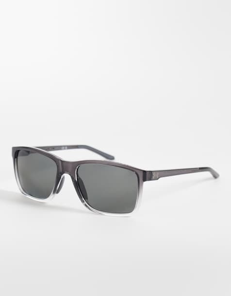 Under Armour Hustle xl rectangular sunglasses with grey lenses in grey - GREY - GREY - view 1