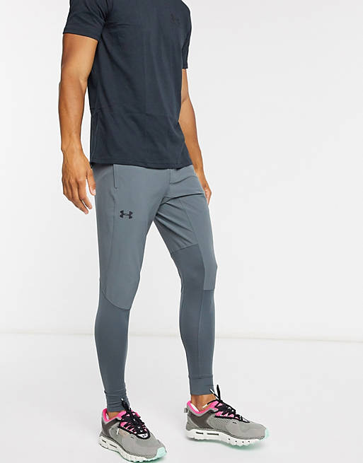 Under Armour hybrid sweatpants in gray