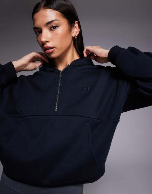 Under Armour – Icon – Czarna bluza z kapturem i zamkiem pod szyją, 3 z 4