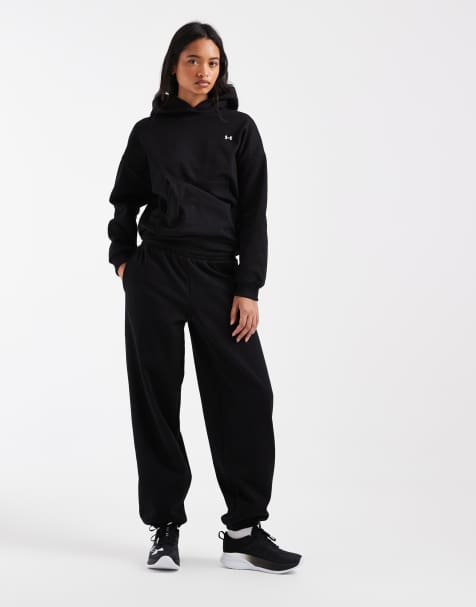 Under Armour Icon fleece joggingbroek in zwart - view 1