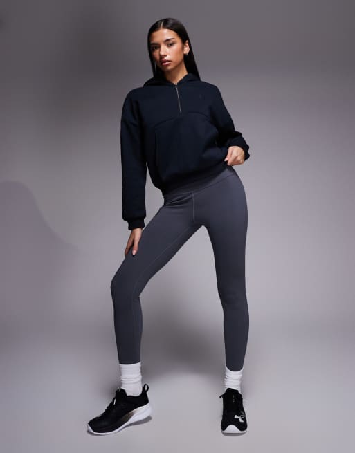 Under Armour - Icon - Hoodie met halve rits in zwart, 2 van 4