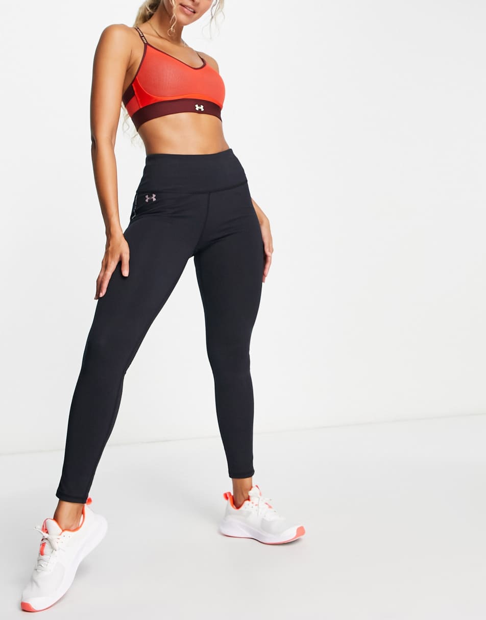 ASOS 4505 medium support sports bra in navy sheen