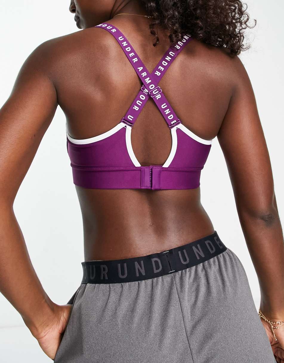 Under Armour Infinity low support sports bra in purple