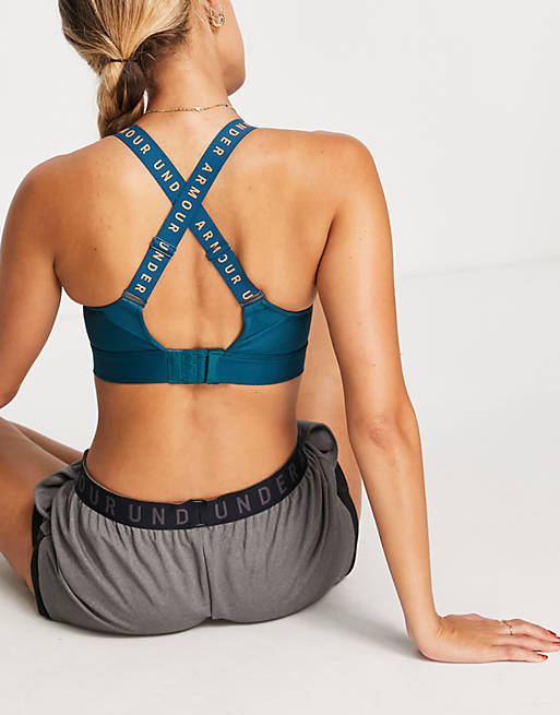 Under Armour Infinity high support sports bra in green
