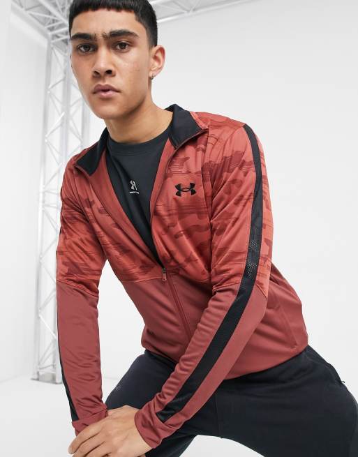 Orbita raro plato Under Armour jacket in red | ASOS