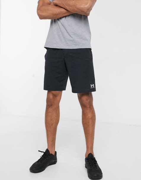 Under Armour - Katoenen short met logo in zwart