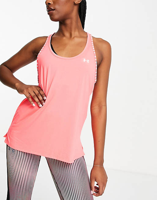 Women Under Armour Knockout tank in pink 