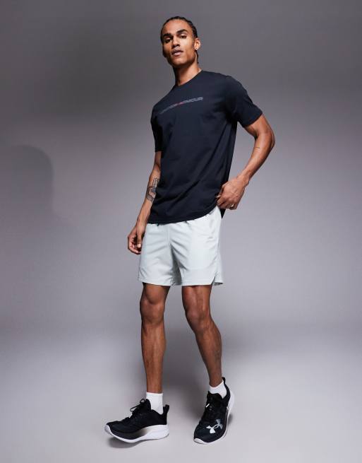 Under Armour – Kurzärmliges T-Shirt in Schwarz mit Rückenprint, 2 von 5