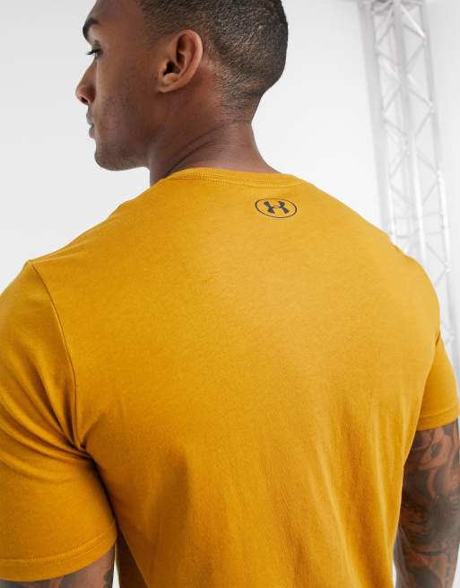 Under armour t shirts deals yellow men