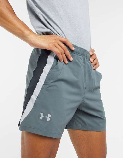 Under Armour Launch 5 shorts in grey | ASOS