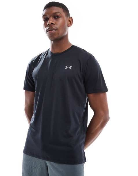 Under Armour Launch t-shirt in black  