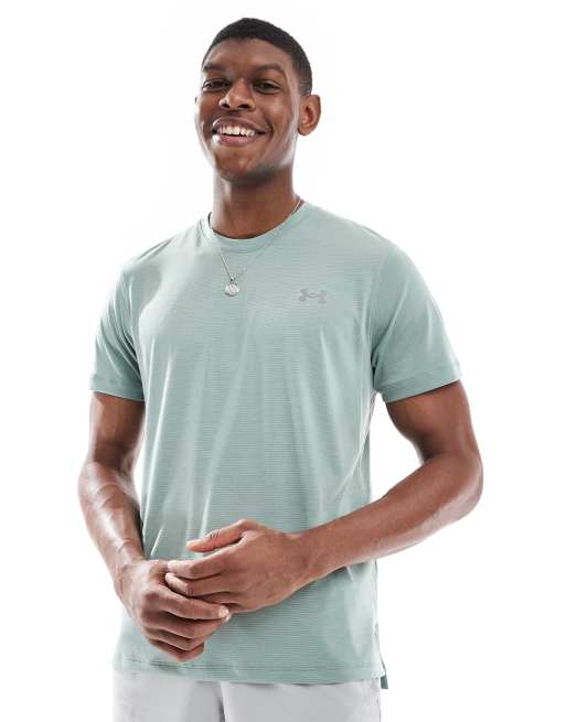 Under Armour – Launch – Kurzärmliges T-Shirt in Grün