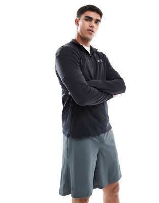 Under Armour Under Armour Launch quarter-zip in black and reflective