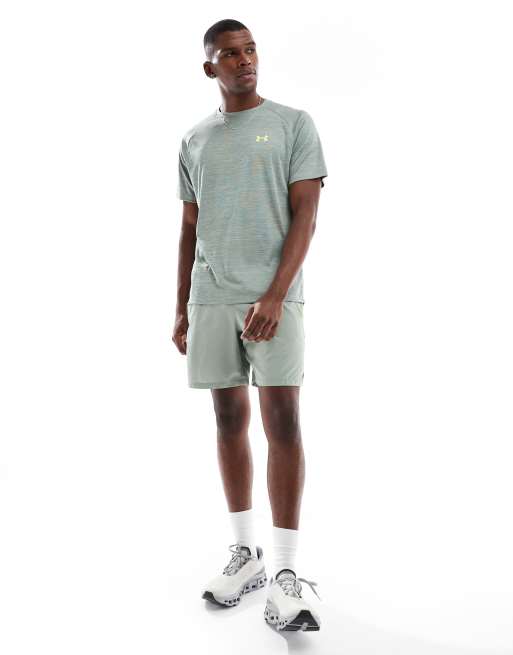 Under Armour – Launch – Shorts in Grün, 7 Zoll Schrittlänge, 2 von 5