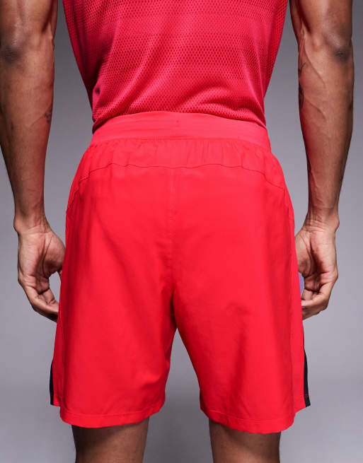 Under Armour – Launch – Shorts in Racer-Rot, 7 Zoll Schrittlänge, 5 von 5