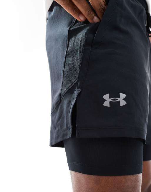 Under Armour - Launch - Shorts in zwart, 3 van 5