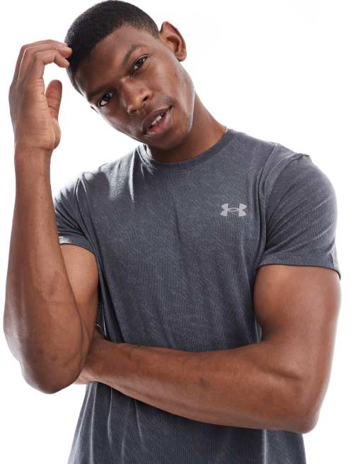 Under Armour - Launch - T-shirt camouflage à manches courtes - Gris