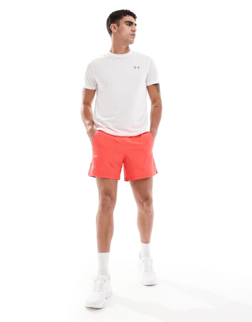 Under Armour Launch t-shirt in white and reflective  