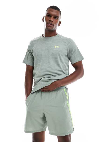 Under Armour Launch 7 inch shorts in green