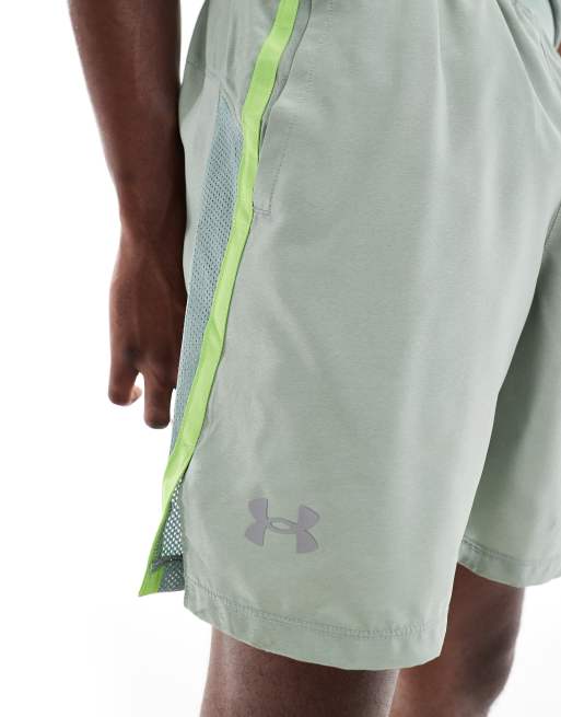 Under Armour – Launch – Zielone szorty o długości 7 cali, 5 z 5