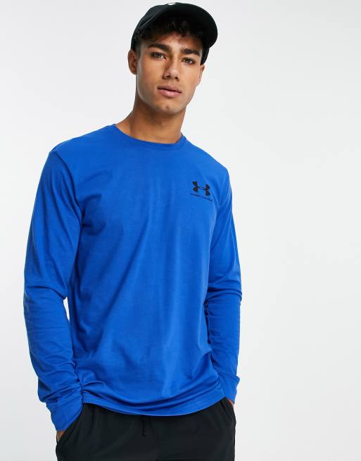 Under armour blue shop long sleeve shirt