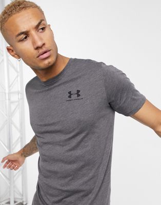 Under Armour logo t-shirt in charcoal 