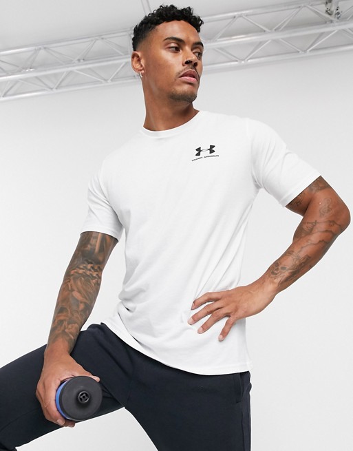 Under Armour logo t-shirt in white