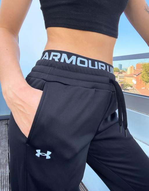 Under Armour logo waistband sweatpants in black