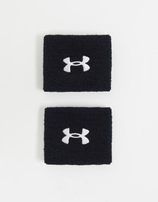 Under Armour logo wristbands in black