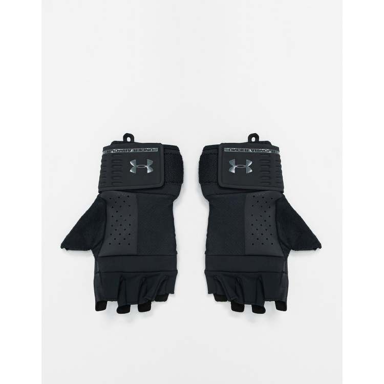 Under Armour men's weightlifting gloves in black