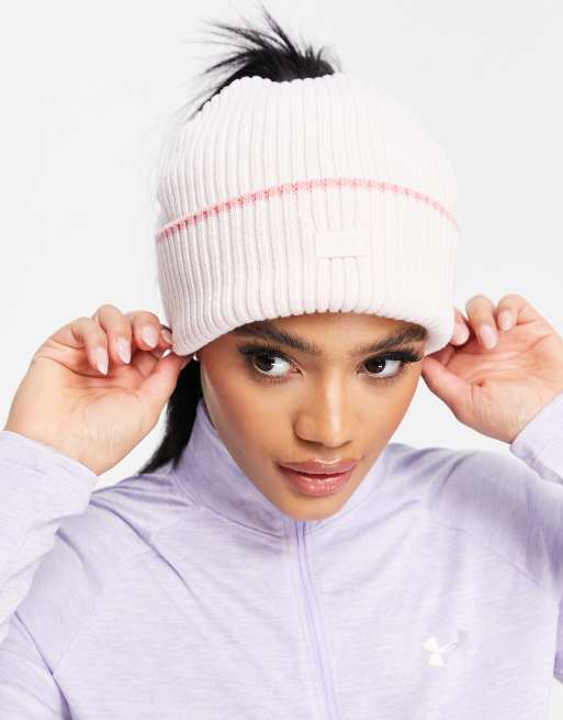 Pink under on sale armour beanie