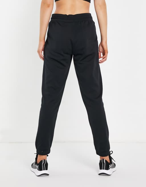 Under Armour Mixed Media joggers in black, 2 of 4
