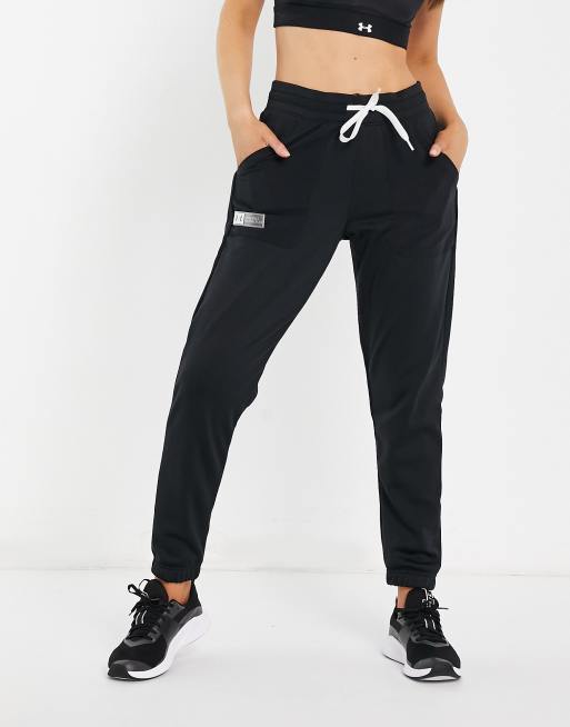 Under Armour – Mixed Media – Jogginghose in Schwarz, 4 von 4
